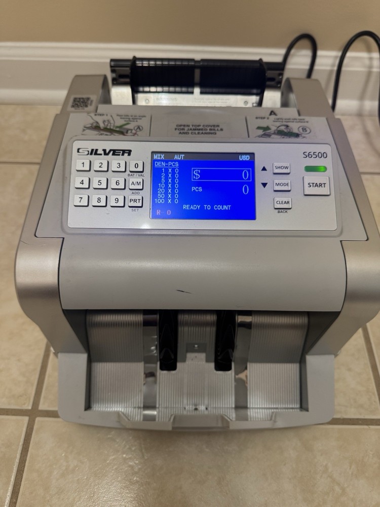 SILVER S6500 MIXED VALUE BILL COUNTER