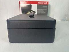 Honeywell 6112 Steel Cash Box 1 Bill & 5 Coin Slots 2 Keys Handle 9.8″ X 7.3″