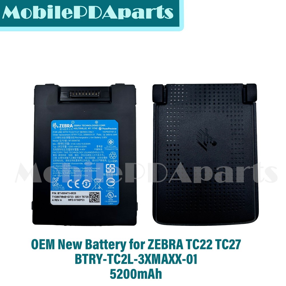 OEM New Zebra TC22 TC27 BATTERY BTRY-TC2L-3XMAXX-01 BT-000473-0820