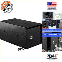 Secure Wall-Mounted Cash Drop Box for Rent Checks & Keys – Easy Installation