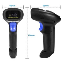 Wireless 1D 2D Barcode Scanner with Stand NetumScan Portable Automatic QR Cod…