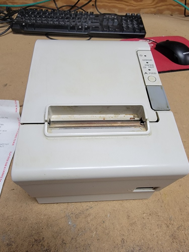 Epson TM-T88IV POS Receipt Printer Model: M129H – NO AC ADAPTER – BEIGE