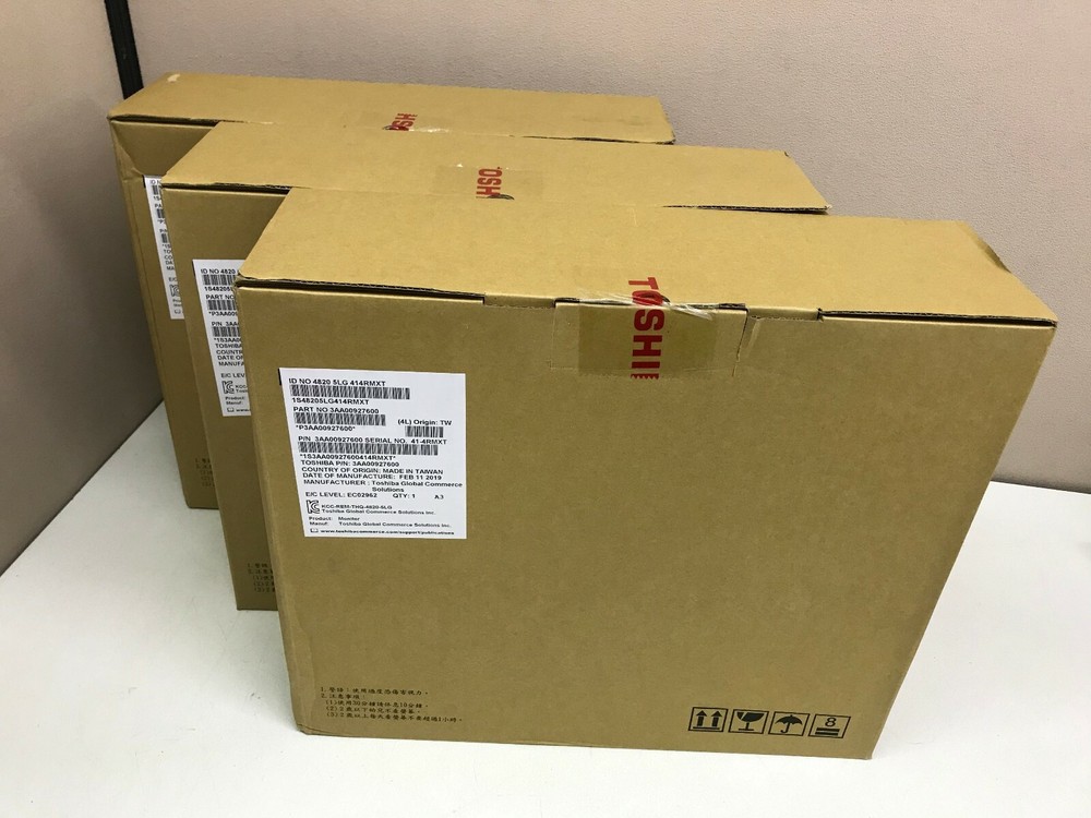 LOT 3 NEW Toshiba IBM POS 3AA00927600 15″ Touchscreen Monitor Display 4820-5LG