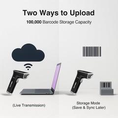 Scanmarker 1D/2D Barcode Scanner Wireless – Boost Speed & Accuracy with Bluetoot