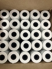 50 Rolls Thermal Paper Compatible With ZQ320 Mobile Printers 3 1/8” X 1.57 X 60’