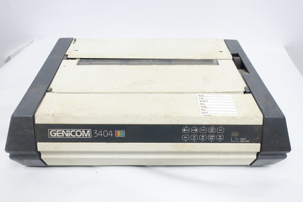 Genicom 3404 3S6402AGC4190B4 Dot Matrix Printer 117v-ac