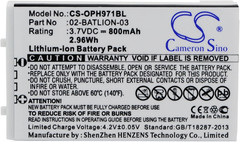 Replacement Battery for Opticon Barcode Scanner OPL-7724, OPL-7734, OPL-9700, OP