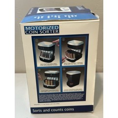 Magnif Motorized Electric Coin Sorter Automatic Sort Battery Powered