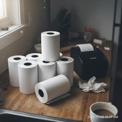 Thermal Paper Receipt Roll 2 1/4″ x 55′, 8 Rolls