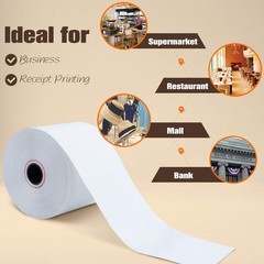 (50 Rolls) 2 1/4″ x 230′ Thermal Paper, POS Receipt Paper for Retail Business…