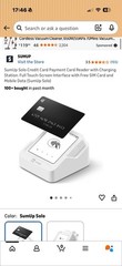 SumUp Solo Mobile Credit Card Terminal Reader w/ Charging Station Android iPhone