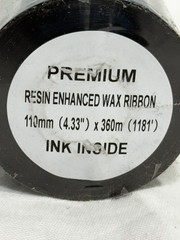 (17 Rolls) Thermal Transfer Ribbon 110mm x 360m (4.33″ x 1181′) – Premium – NEW
