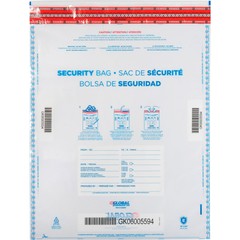 Global Industrial FraudStopper Tamper Evident Deposit Bag 15″W x 20″H Clear