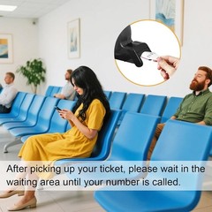 Ticket Number Dispenser|Take a Number Machine with 3 Digit 000-999 for Bank Deli