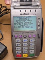 VERIFONE VX520 CREDIT / DEBIT CARD POS TERMINAL WITH POWER CORD *UNTESTED
