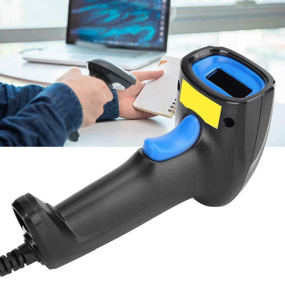 Laser Barcode Scanner USB Wired 1D Barcode Scanner Reader Scanning Gun For POS