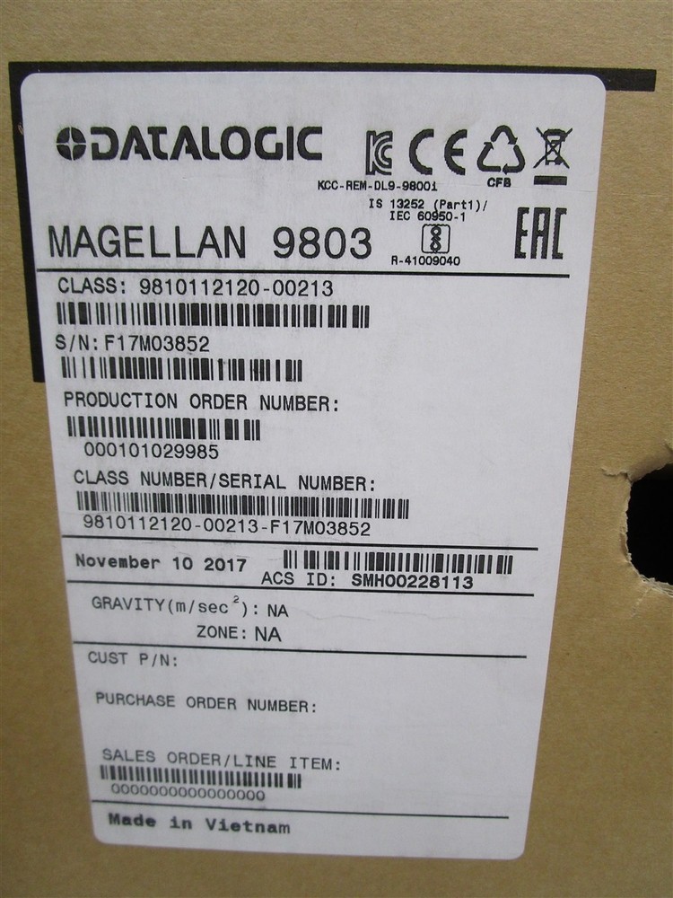 DATALOGIC 9810112120-00213 MAGELLAN 9803 9800i Barcode Scanner ONLY NEW OB