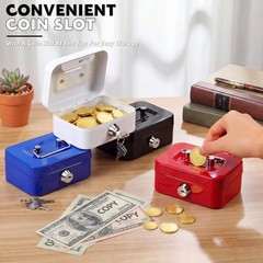 Tandefio 12 Pcs Small Money Cash Lock And Slot Metal For Cash Steel Organizer