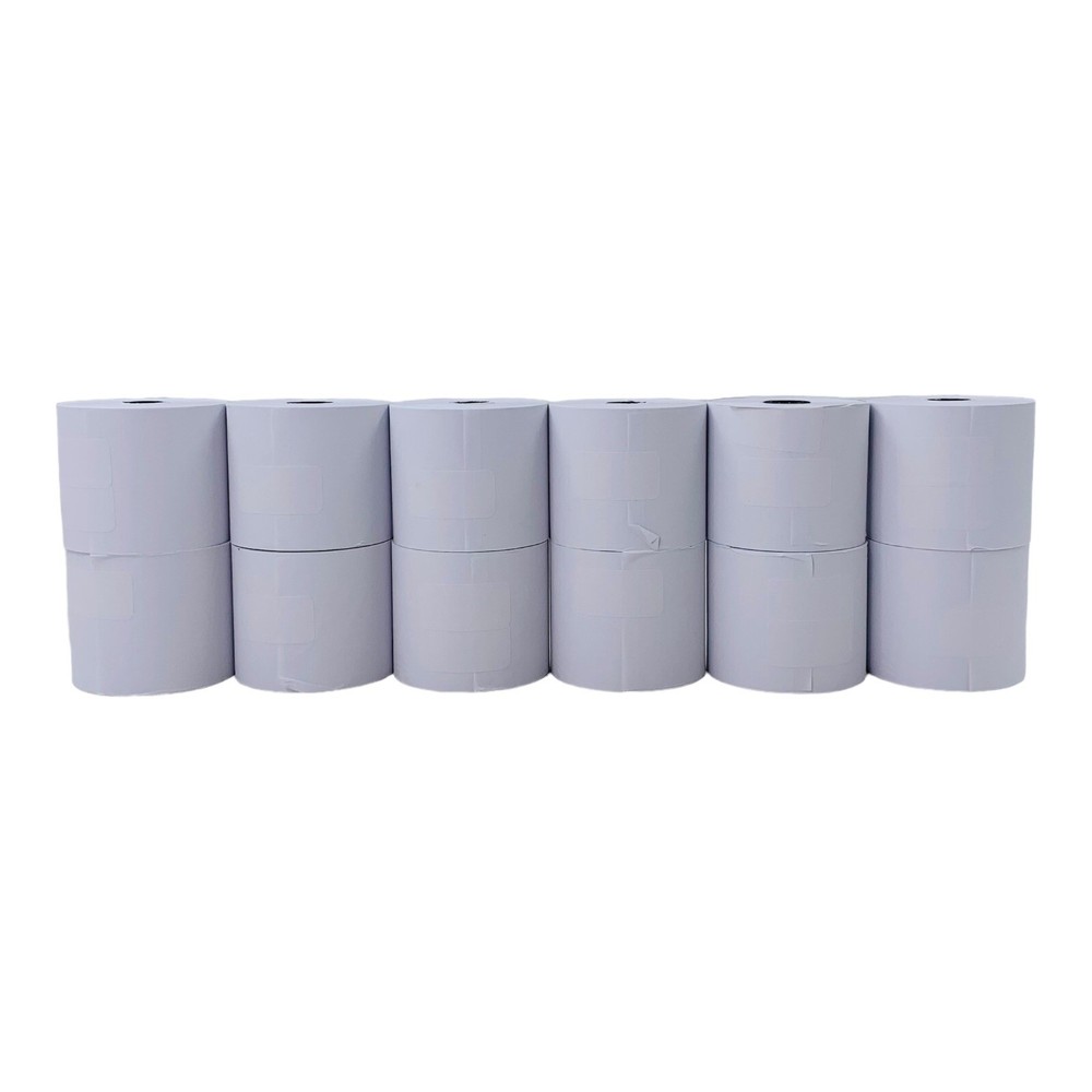 12 Rolls 2.25″ x 150′ Single Ply White Bond Paper POS Rolls 9074-0510