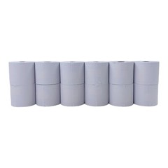 12 Rolls 2.25″ x 150′ Single Ply White Bond Paper POS Rolls 9074-0510