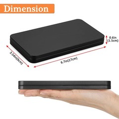 Hipiwe Metal Rectangular Cash Box with Lid – 4 Packs Currency Small, Black