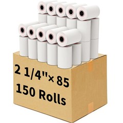 150 Rolls Case 2 1/4″ x 85′ Thermal Cash Registers Credit Card POS Receipt Paper