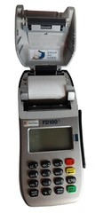First Data FD100 Point of Sale Credit Card Terminal Swipe Reader. Good condition
