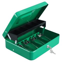 Cash Box with Money Tray and Key LockTiered4 Bill / 5 Coin Slots11.8″ x 9.5″ …