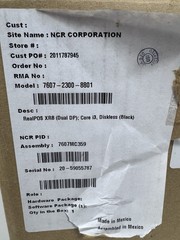 NCR RealPOS XR8 Terminal, Core I3, 16GB 240GB SSD HDD Windows 10 7607-2300-8801