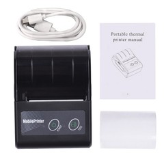 1-Portable 58mm 2 Inches Wireless BT Thermal Bill Receipt Printer Mini IADT