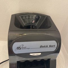 Royal Sovereign Quick Sort Coin Sorter Counter Machine QS-1AC Tested-Works