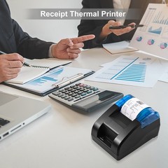 BISOFICE 58mm Thermal Receipt Printer Desktop USB&BT Wireless Connection Pr FOFN