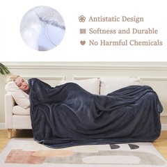 All Season Queen Blanket Soft Fuzzy Microplush Thermal Fleece Lightweight 90×90