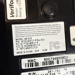 Lot 2 VeriFone MX 915 M132-409-01-R Credit Card Terminal Pin Pad Chip MX900