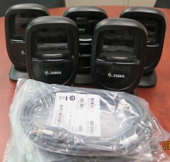 Lot of 5 Zebra Motorola Symbol Handfree Barcode Scanner DS9308-SR00004ZZWW Black