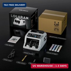 LOLARAN N71 Money Counter Machine Mixed Denomination, Dual-Display Mixed Denomin