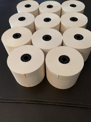 Lot of 11 Vintage Adding Machine Paper Rolls 2.25″ Wide Calculator Register Tape
