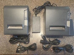 Lot of 5 EPSON TM-T88V M244A Pos USB Thermal Printers 2/5 Have All Cords