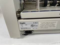 DUPLO SEIKO COPORATION V-417 V 417 120V 1.1A 60MHZ CUT SHEET BURSTER AS IS
