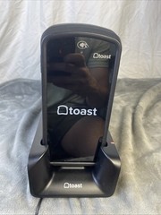 Lot of 5 Toast Go 2 Handheld POS Tablets TG200 with DTC200 Charging Dock