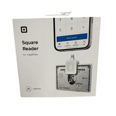NEW Square – Magstripe Reader with Lightning Connector – Glossy White