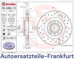 2x BREMBO Front Brake Discs Audi A3 + VW Golf 6 Passat B6 Seat Leon Skoda Supe
