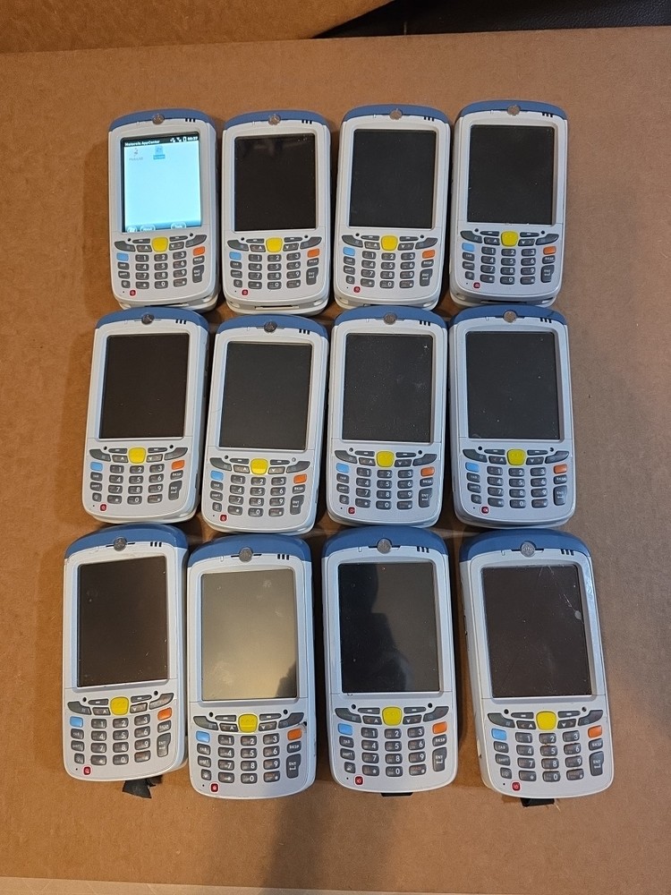 Lot of 12 Zebra MC55A0 Handheld Computer Barcode Scanners W/ Battery No Charger