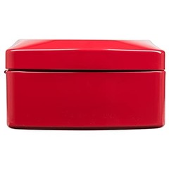 Cash Box 8 Compartment Red 205x160x90mm Key Lock Dividers Coins Portable