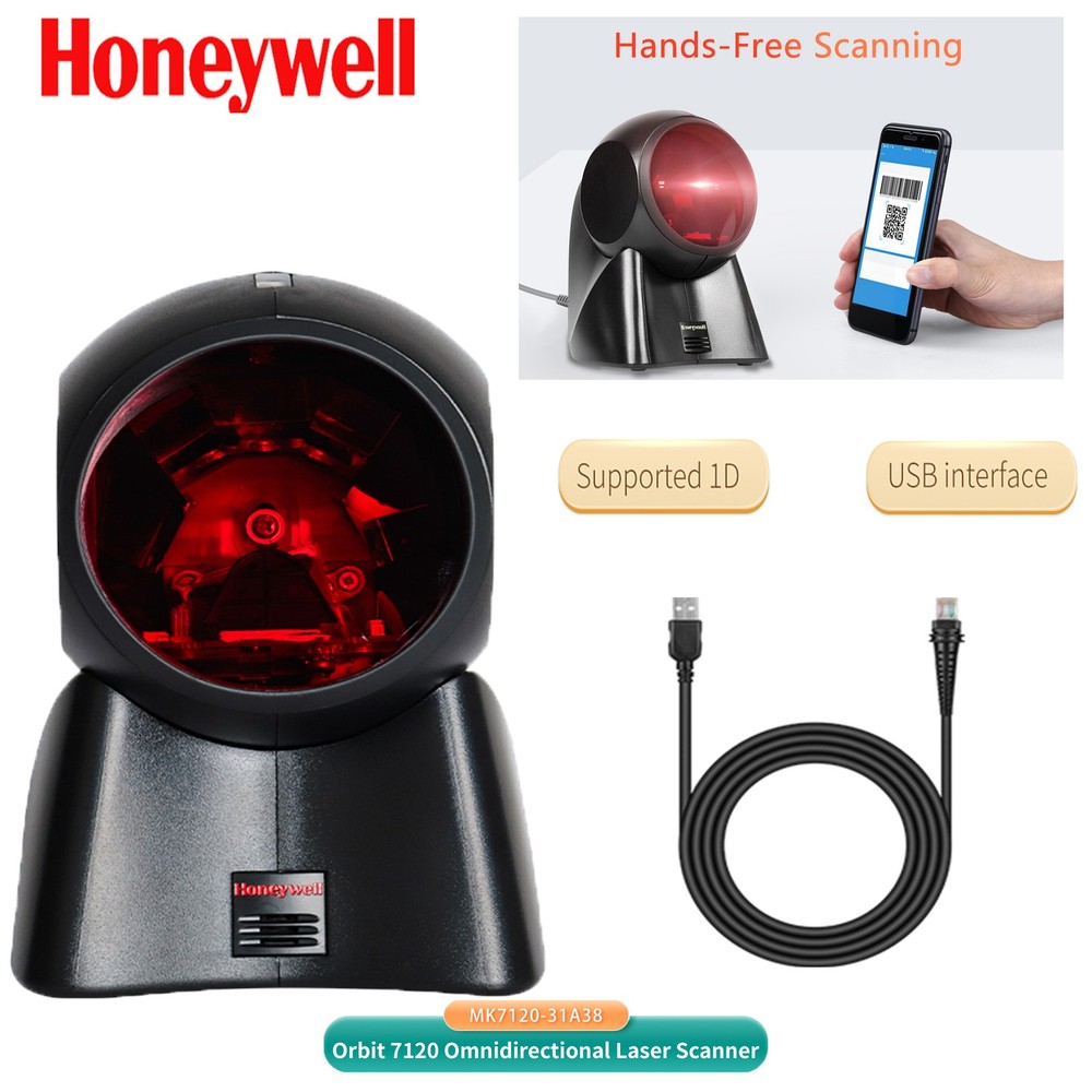 Honeywell Orbit MK7120-31A38 Omnidirectional 1D Barcode Scanner USB Retail POS