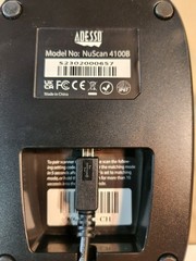 Adesso NuScan 4100B Black Bluetooth Antimicrobial Waterproof CCD Barcode Scanner