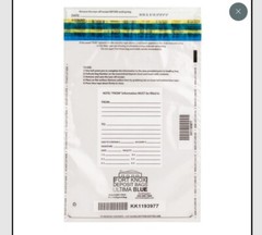 Ultima Blue Clear Deposit Bags 10 X 14 Pack of 100 Fort Knox #630-11114