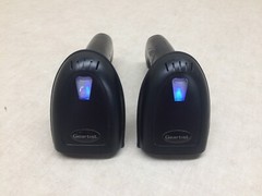 Lot of 2 WN6300 Barcode Scanners WoneNice 1D 2.4G Wireless W/ Accessories