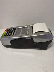 First Data FD130 Credit Card Machine w/Power Supply Privacy Shield Phone Cable