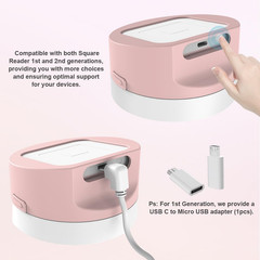 Dock for Square Reader – Compatible with 1St and 2Nd Generation Square Reader